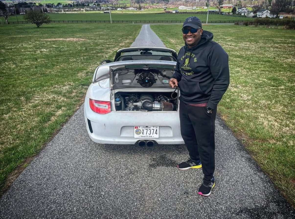 Customer LS-swapped Porsche white