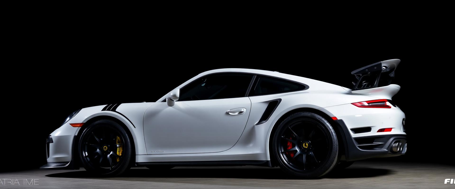 Porsche with custom aero installed